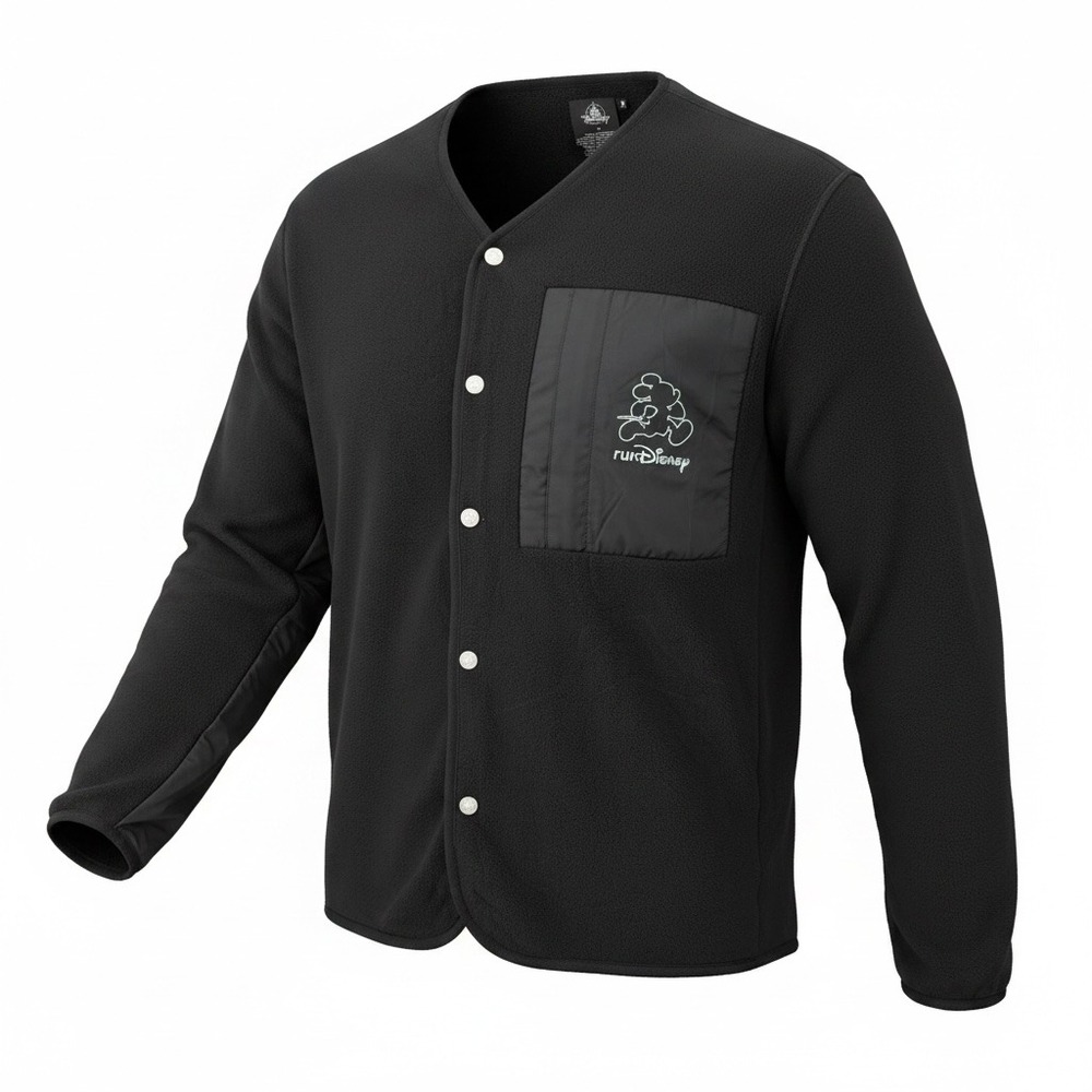 DISNEY RUN 2026/BLACK SWEATSHIRT BUTTON UP/SIZE L/NWT/MSDRSB070926